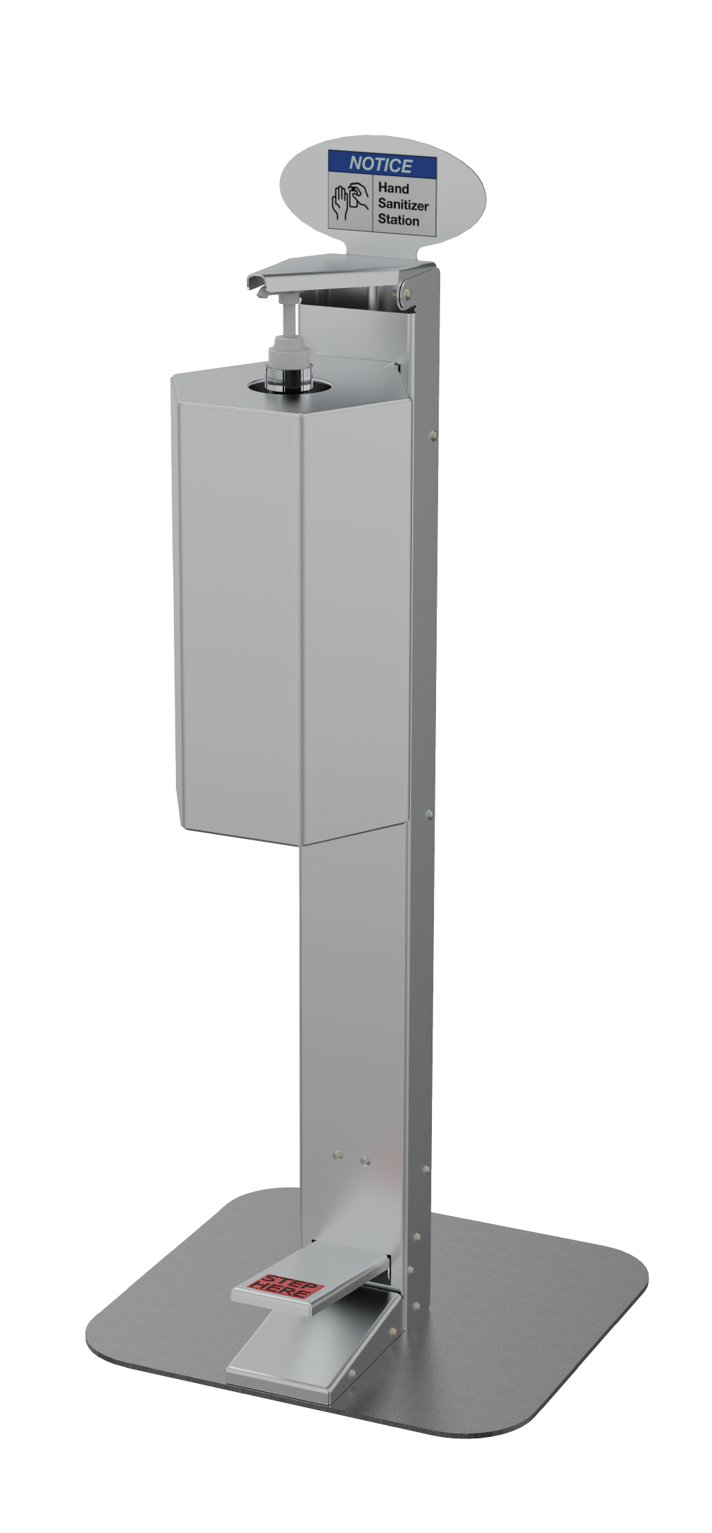 Saskarc Medium Traffic Foot Pedal Sanitizer Dispenser